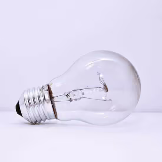 clear light bulb