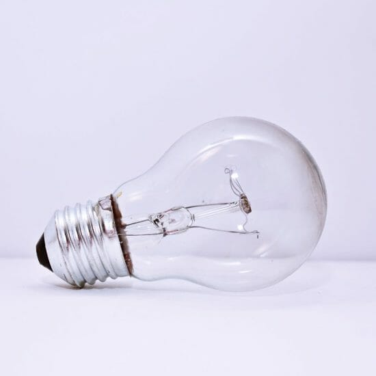 clear light bulb