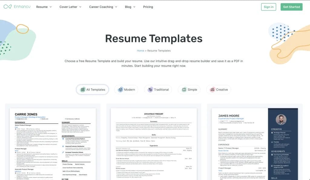 40 Professional Resume Templates PDF Download Min7DbPy