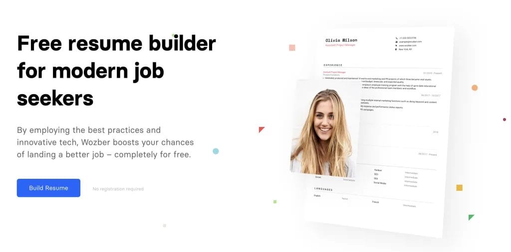 Free resume builder for modern job seekers Wozber oUJvko3p