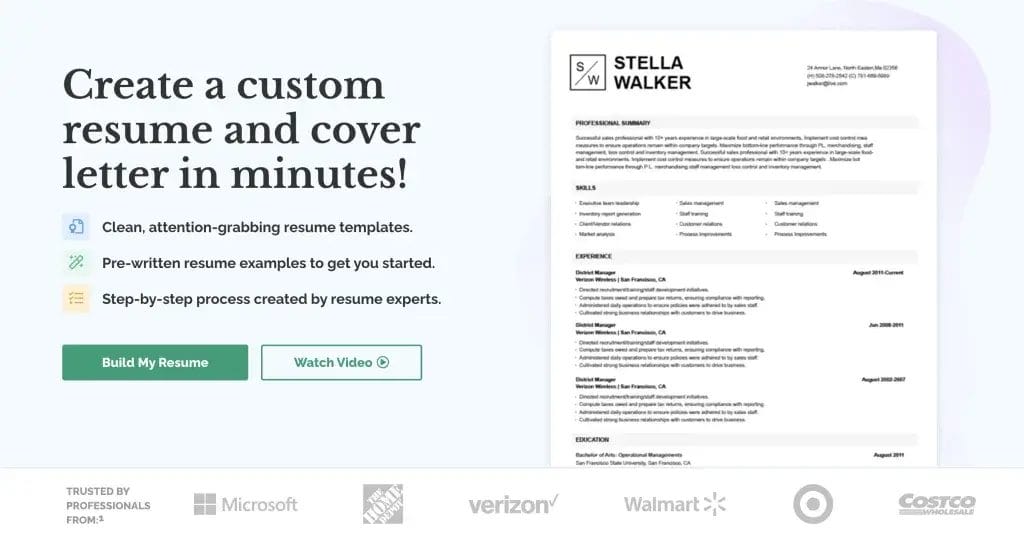 ResumeNerd Resume Builder Create Your Resume in Minutes 85I7rGRi