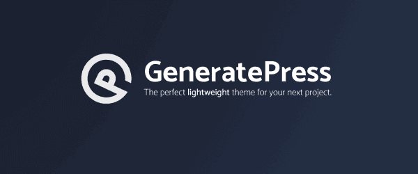 generatepress screen