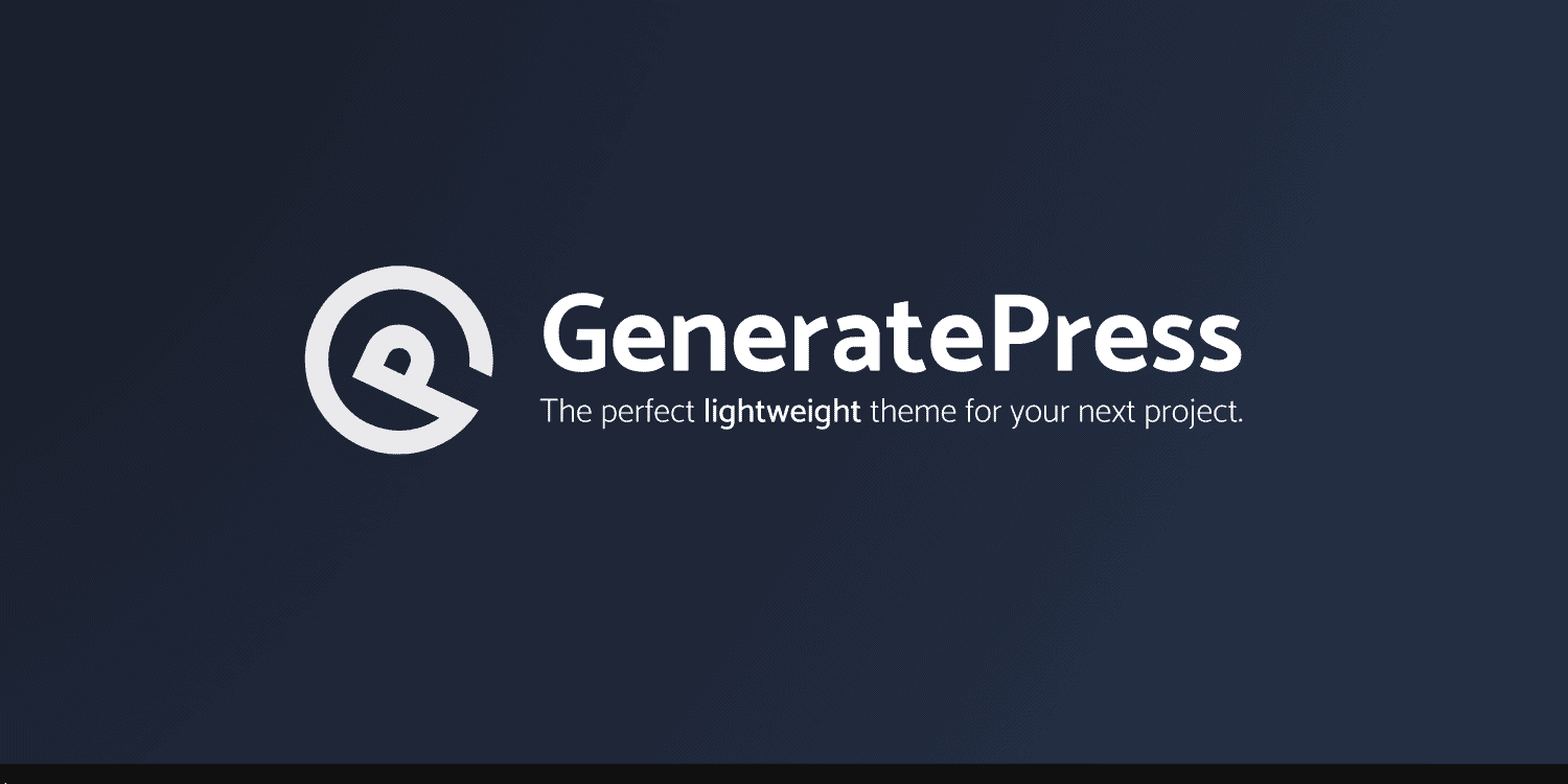 generatepress screen