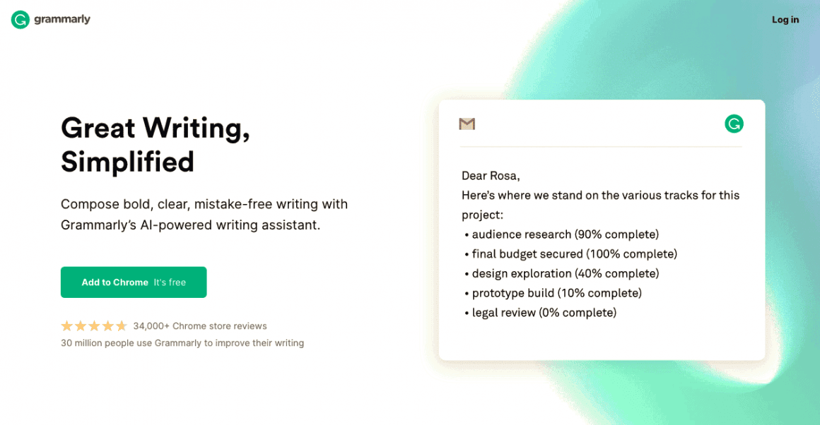 Grammarly Step 1