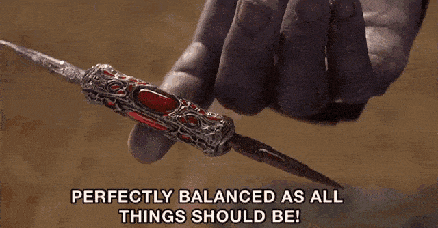 Perfectly Balanced Thanos GIF