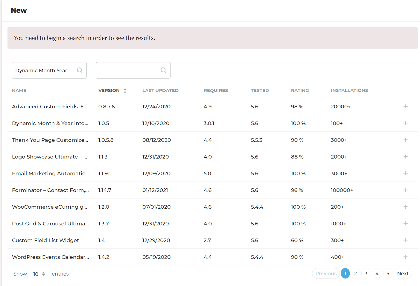 Rocket.net Plugins list