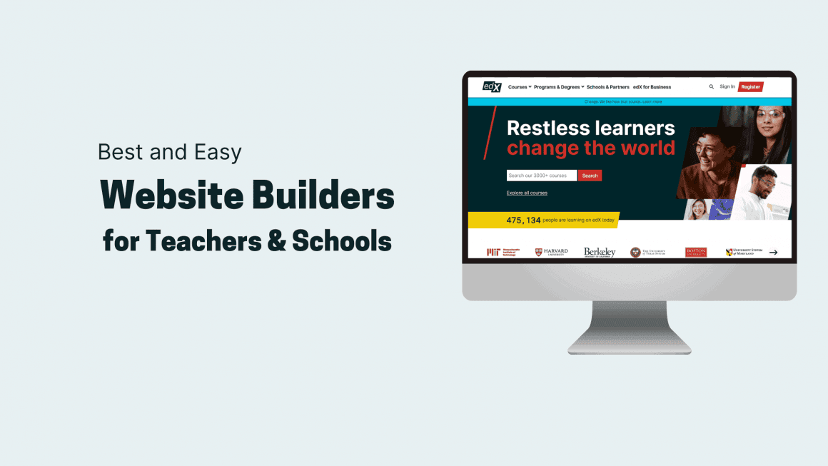 Website Builders for Teachers & Schools Feat