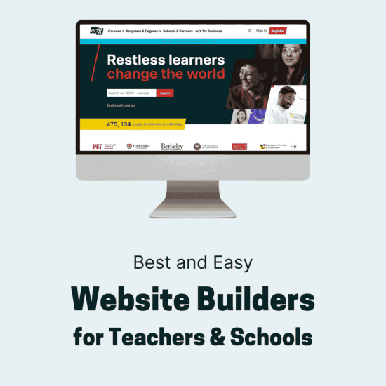 Website Builders for Teachers & Schools