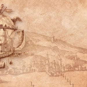 hot air balloon, airship, ride