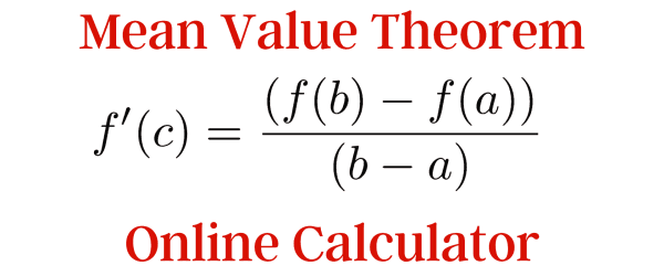 mean value theorem calculator