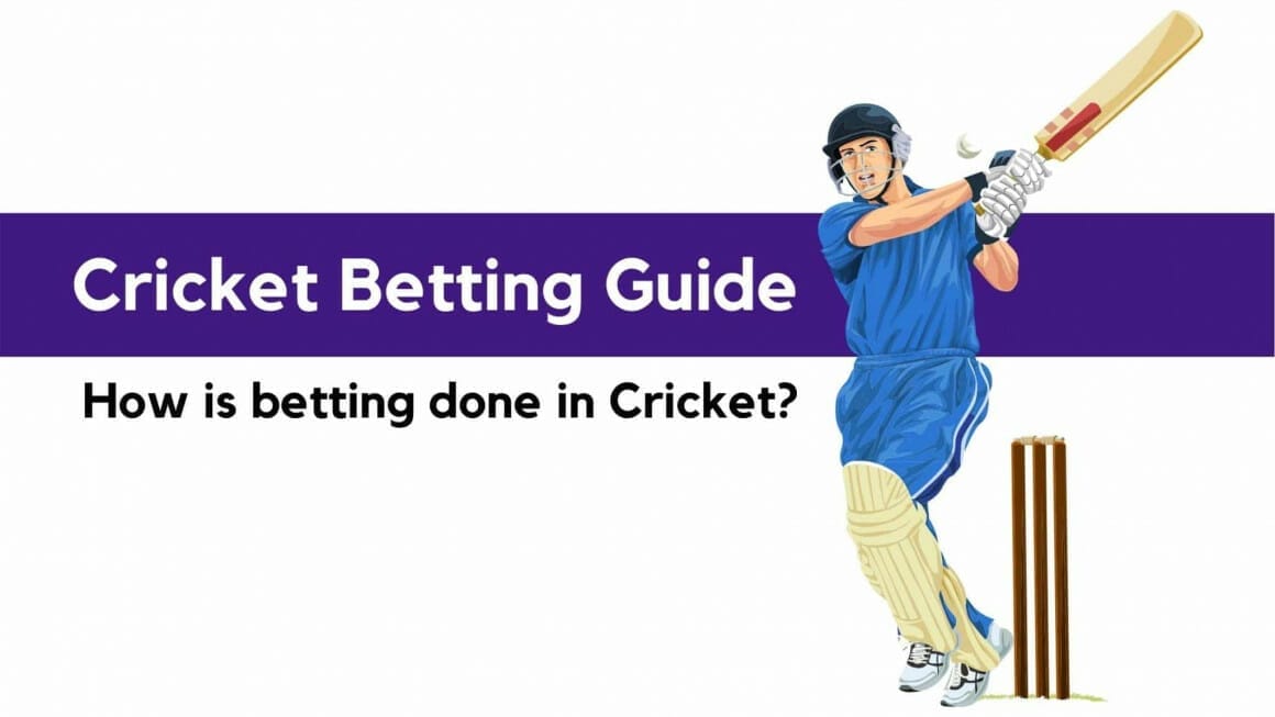 Cricket Betting Guide Banner — a cricketer hitting a ball.