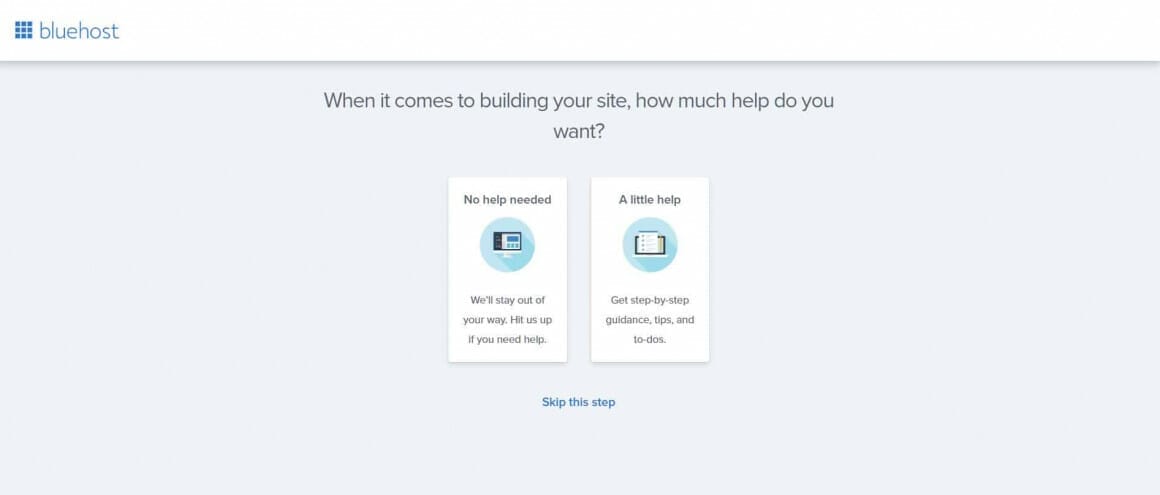Create a Business Website with Bluehost and WordPress Step 6