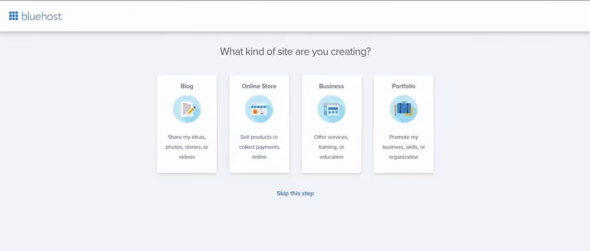 Create a Business Website with Bluehost and WordPress Step 7