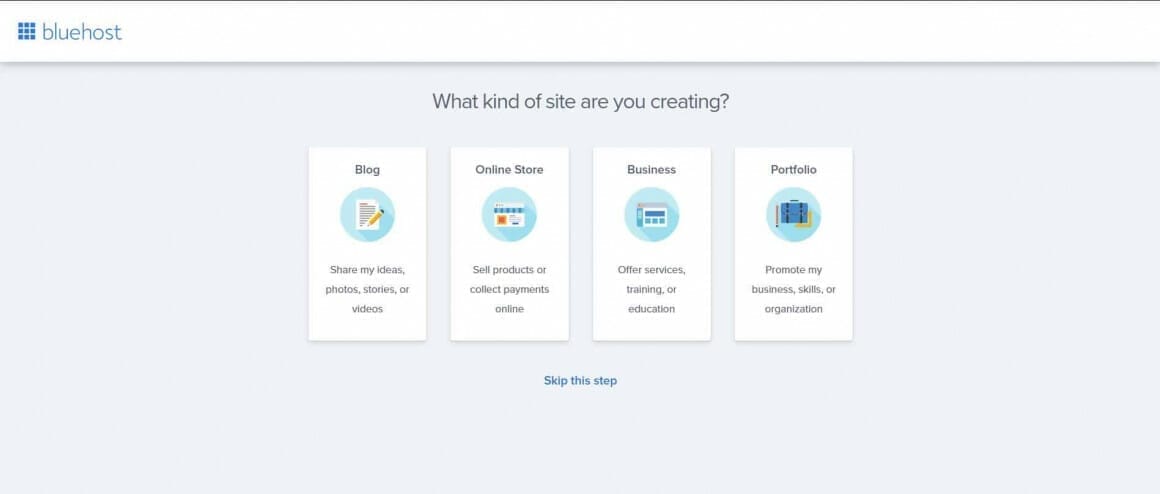 Create a Business Website with Bluehost and WordPress Step 7