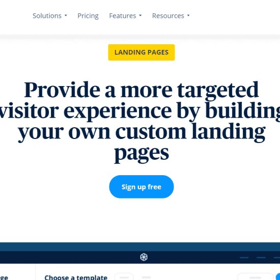 landing pages