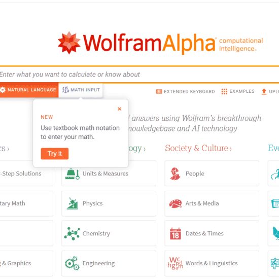 Wolfram Alpha Online Math Solver