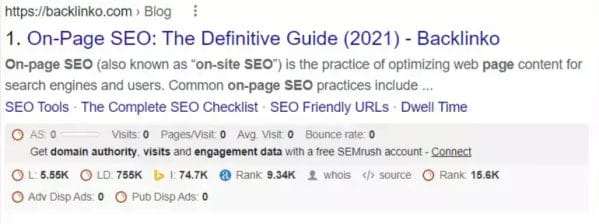 on page seo guide backlinko guide blog post description