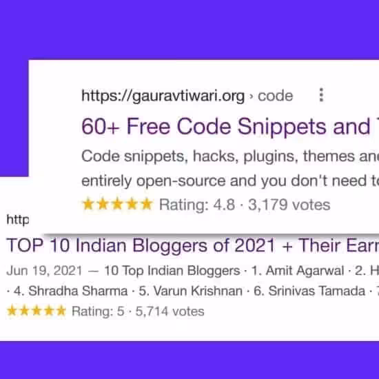 How to Show Star Ratings with Your Blog Posts in Search Rankings
