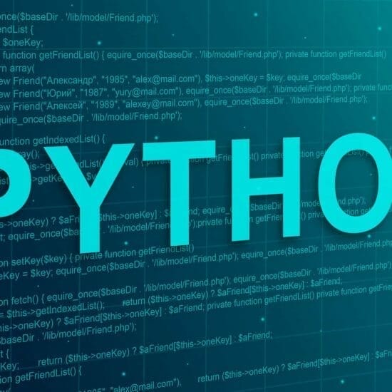 python programming code abstract technology background