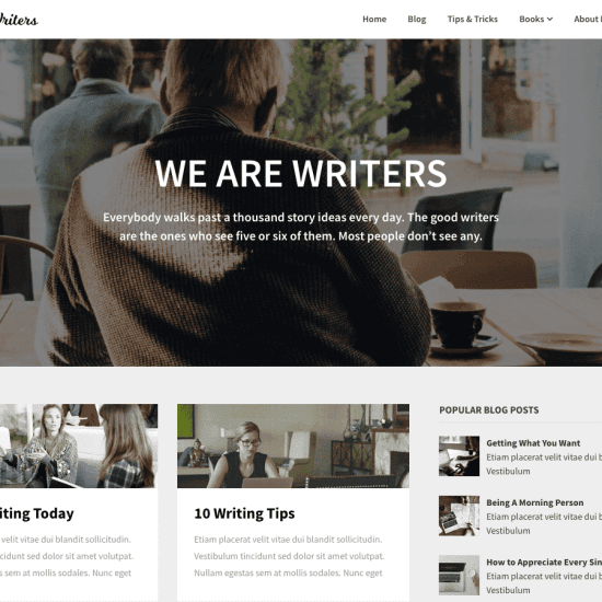 we are writers screenshot