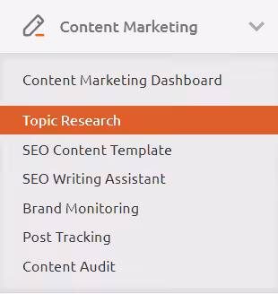 SEMrush Content Marketing suite