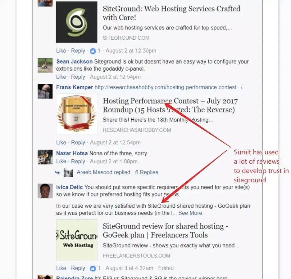 Perceptual contrast to make more sales