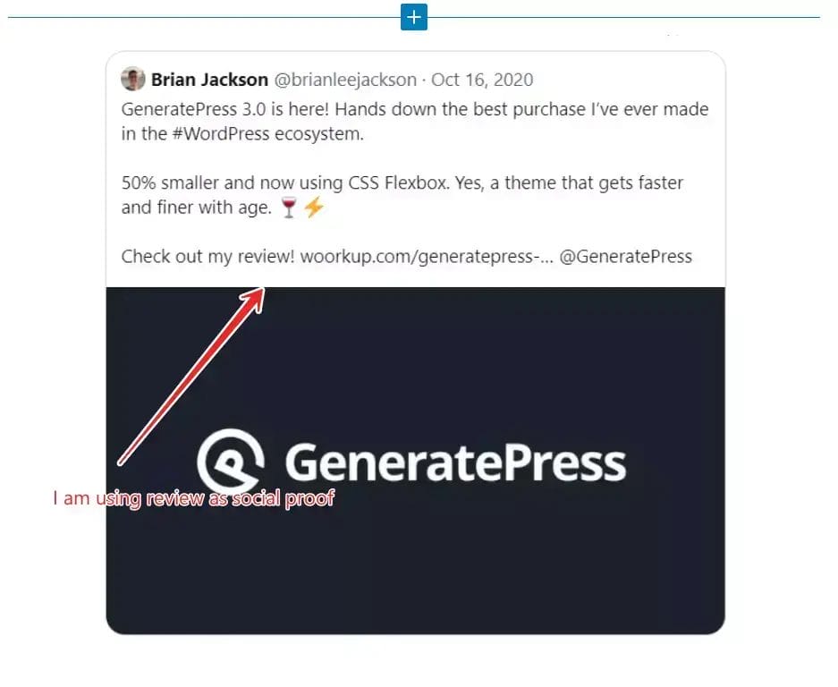 Telling social proof in your blog posts