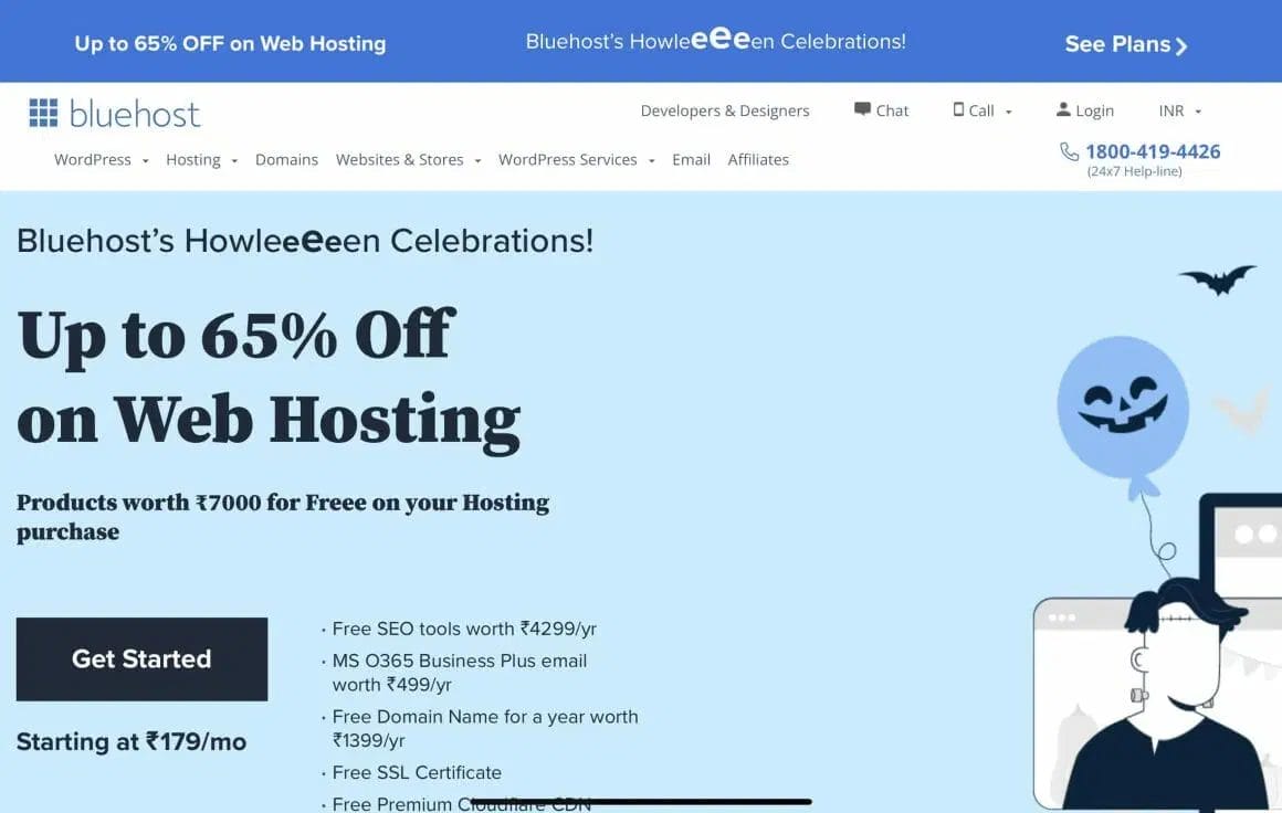 Bluehost Halloween Deals