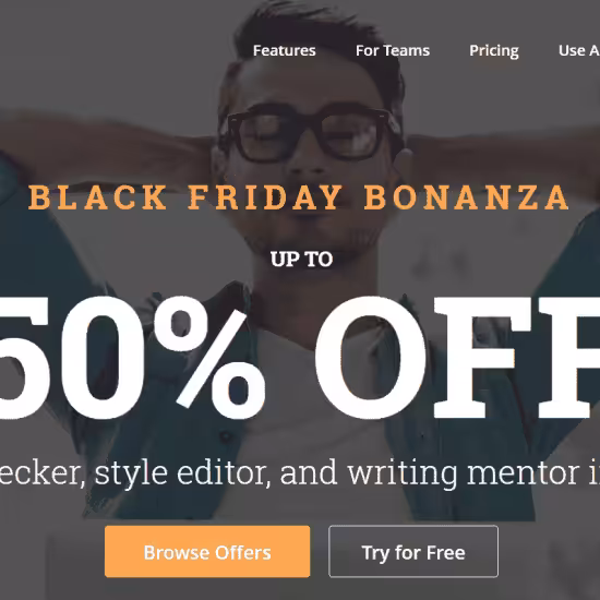 Prowritingaid Black Friday Banner