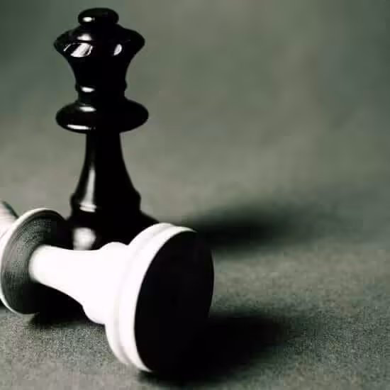 black queen chess piece standing