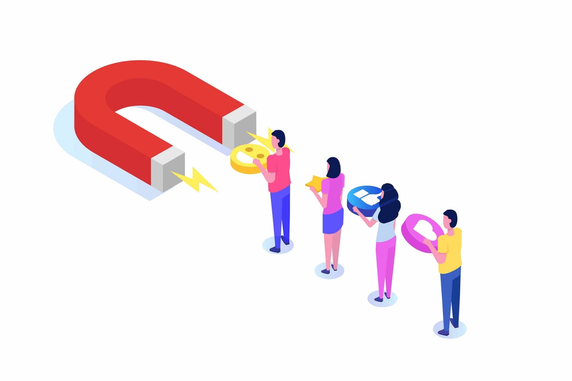 Lead Generation with WordPress Illustration