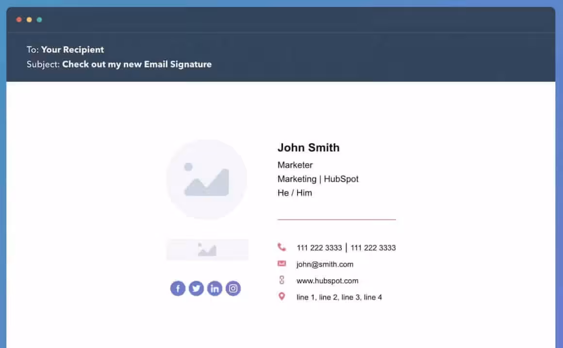 Email Signature Example