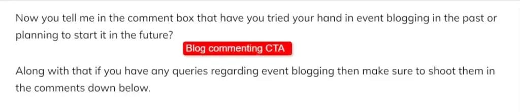 Add actionable CTAs in your blog posts