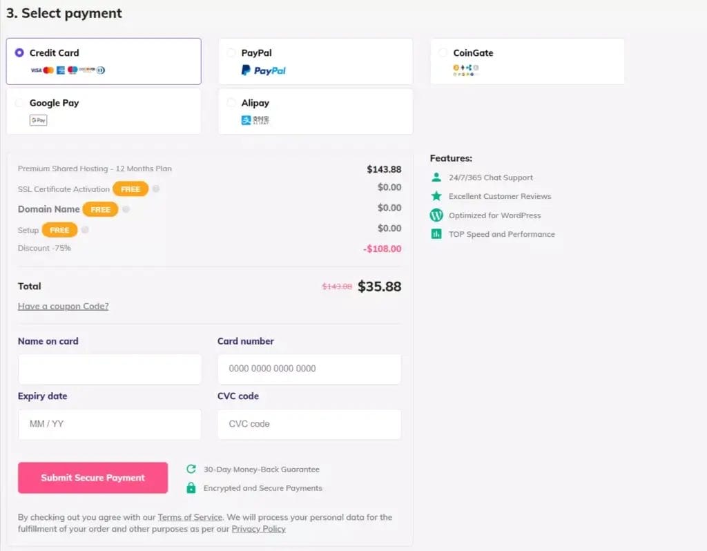 How to buy hosting from hostinger?