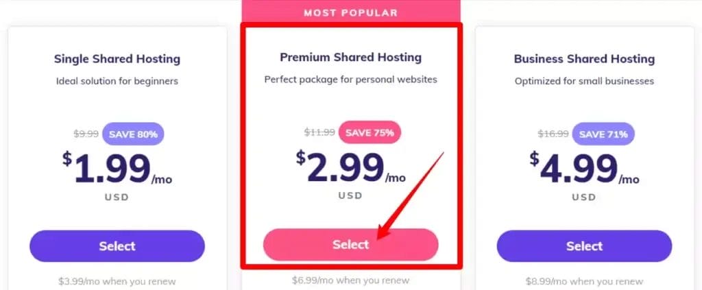 How to buy hosting from hostinger?