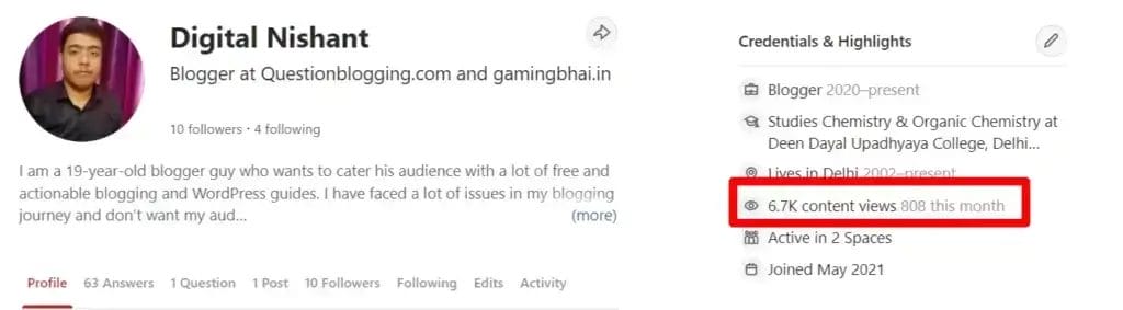 Drive blog traffic from Quora