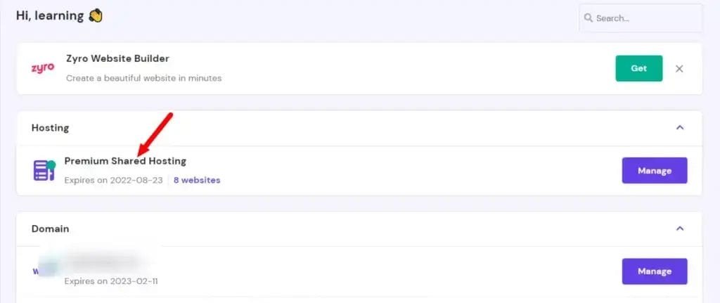 Hostinger premium hosting