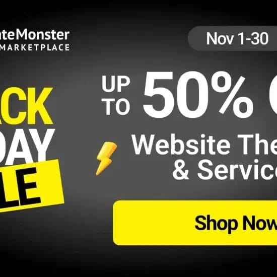 TemplateMonster Black Friday Deal