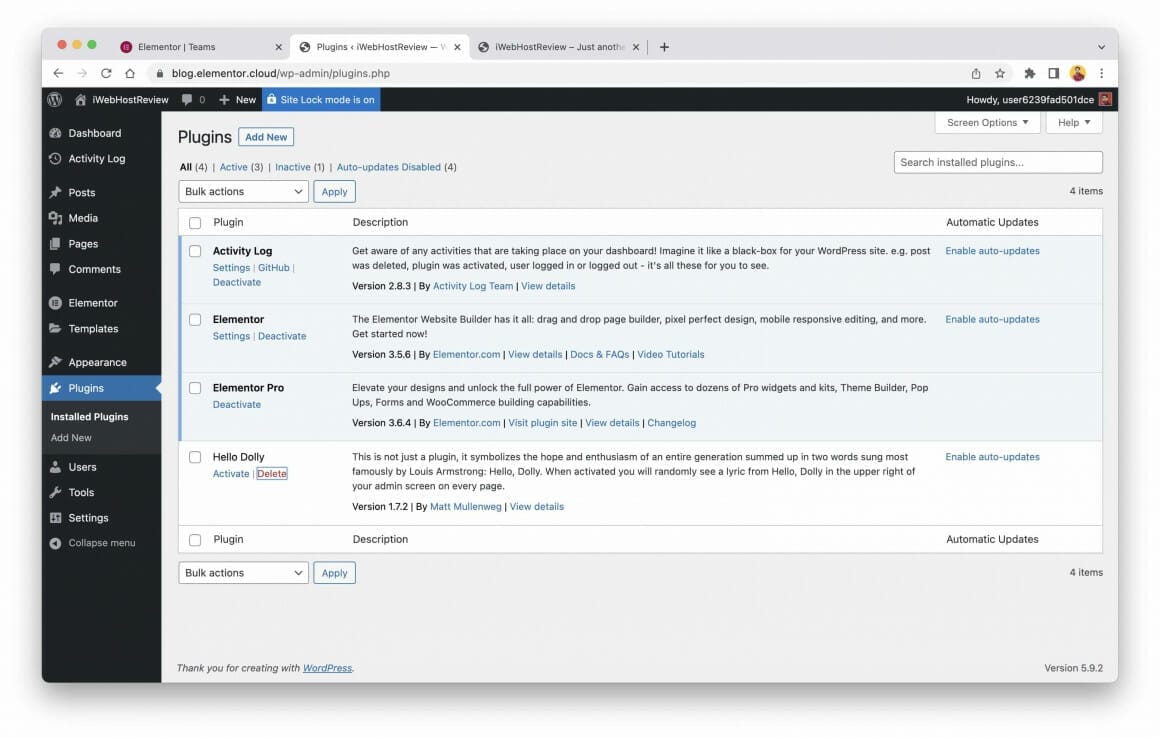 elementor cloud plugins