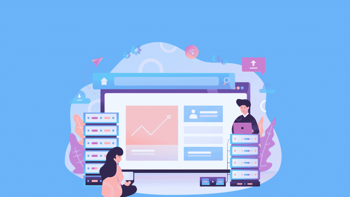 Hosting services illustration