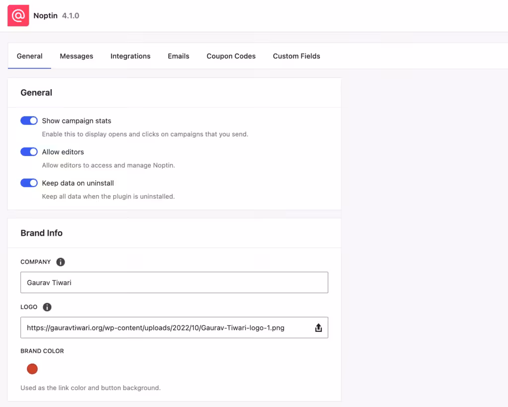 Settings ‹ Gaurav Tiwari — WordPress2025