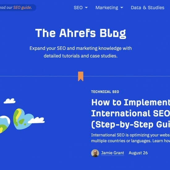 ahrefs blog