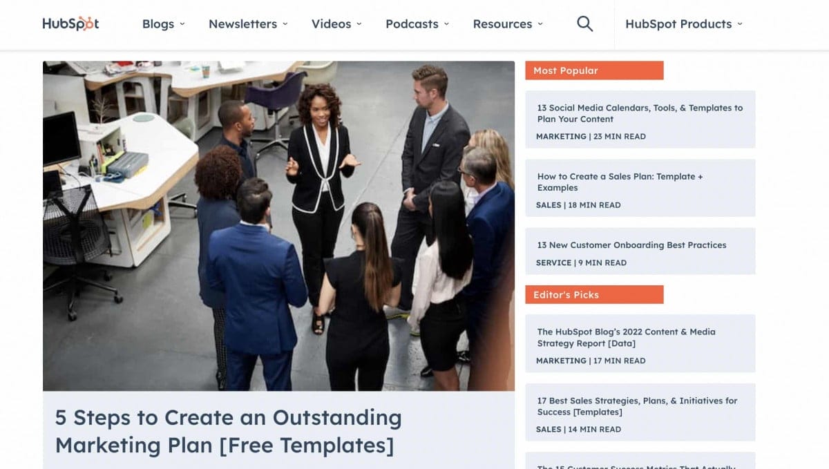 hubspot blog