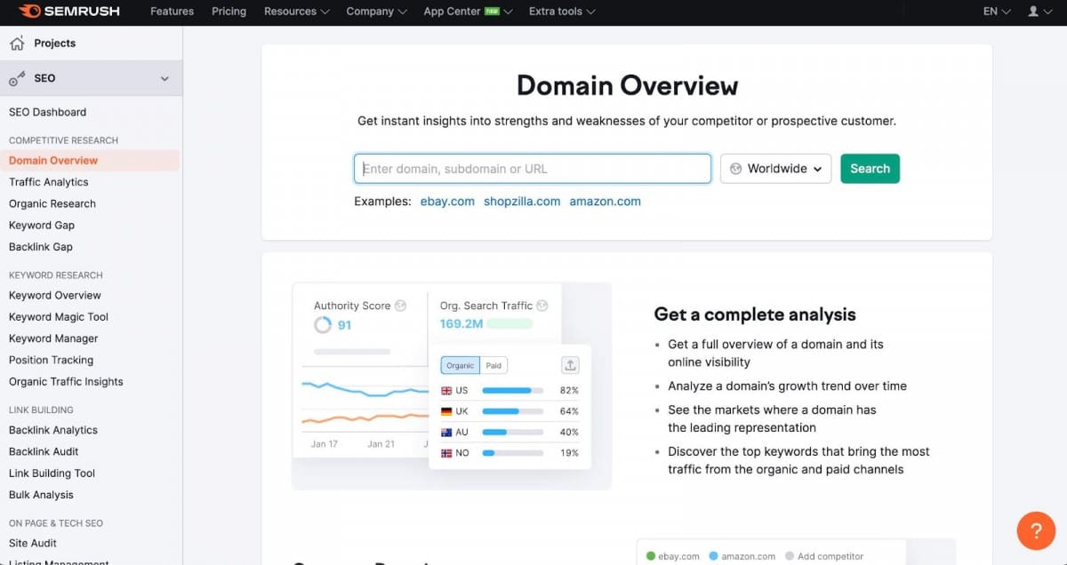 Domain overview