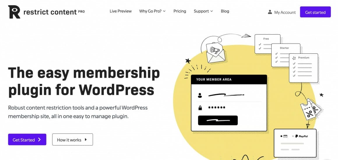 Restrict Content Pro - #1 in the Best WordPress Membership Plugins