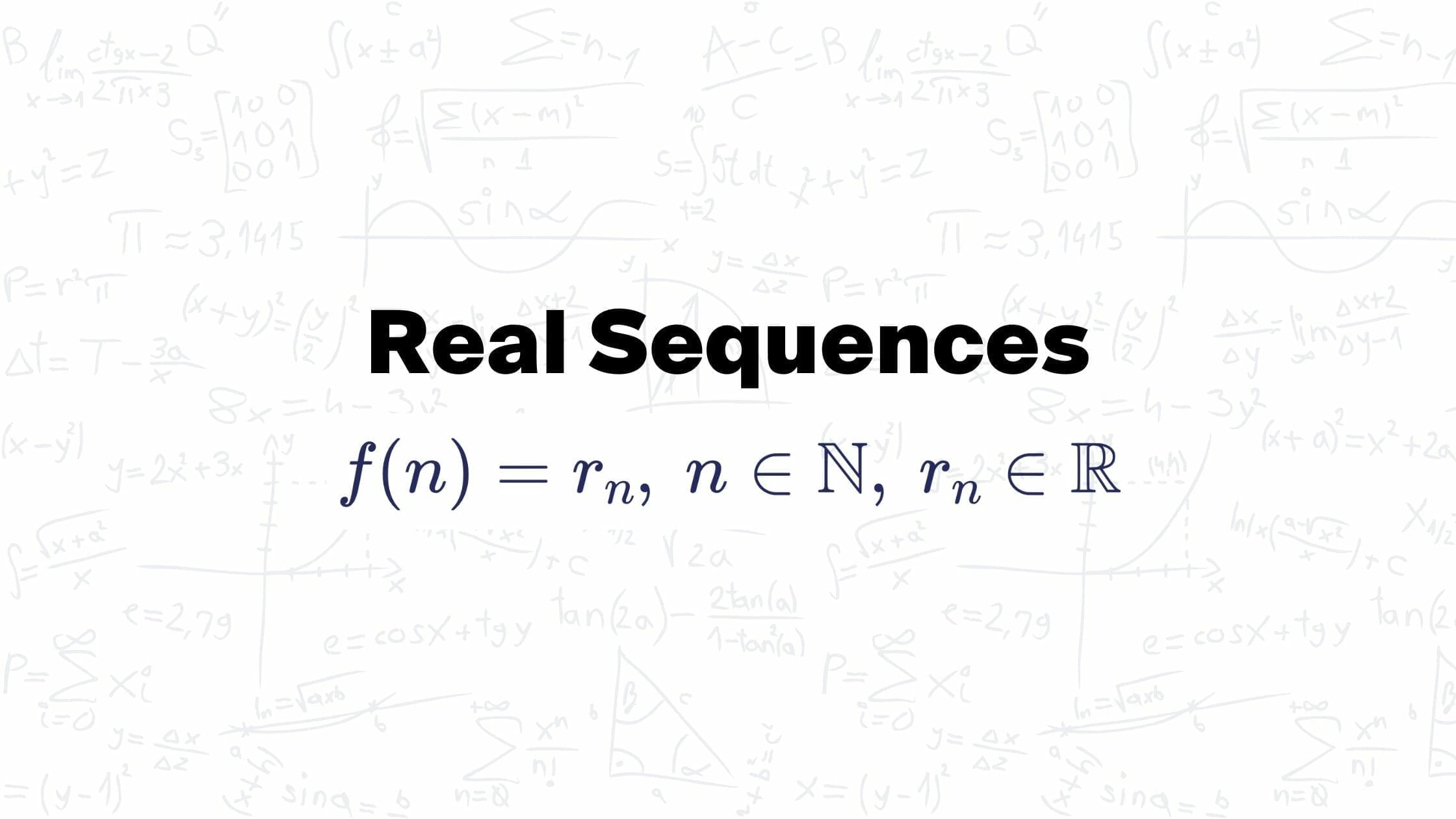 Real Sequences