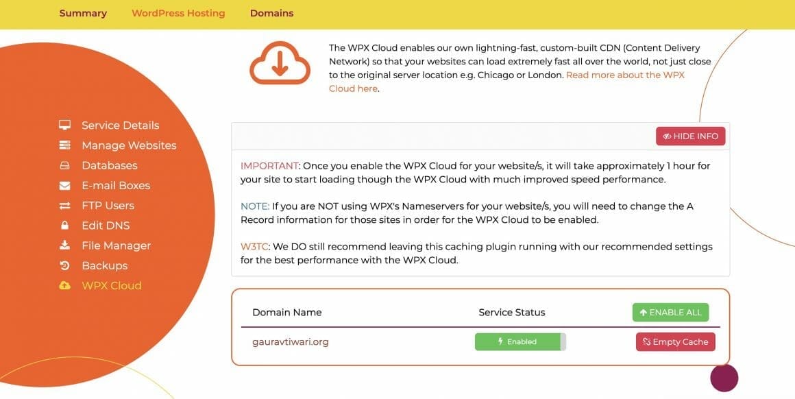 wpx cloud xdn