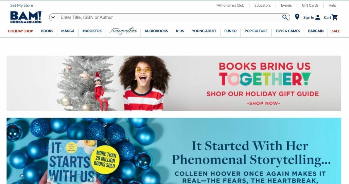 Books A Million - one of the best online bookstores