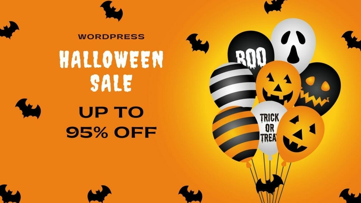 Best WordPress Halloween Deals and Discounts - 95% discount banner