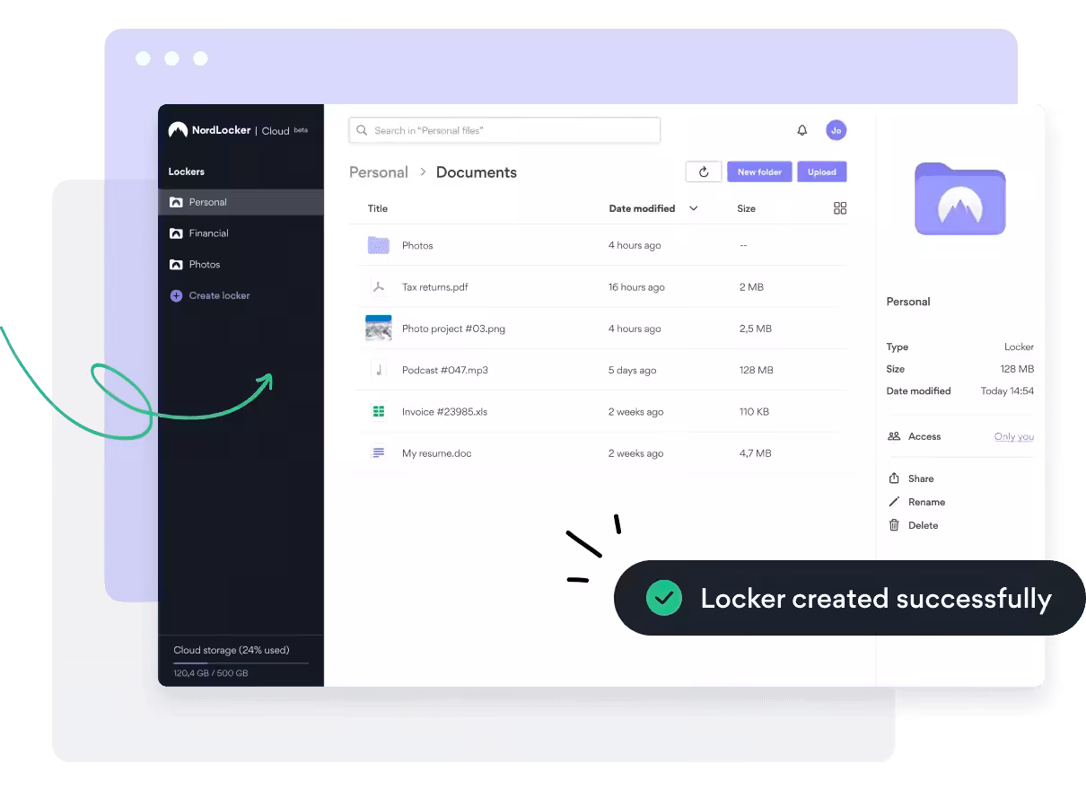 nordlocker screenshot
